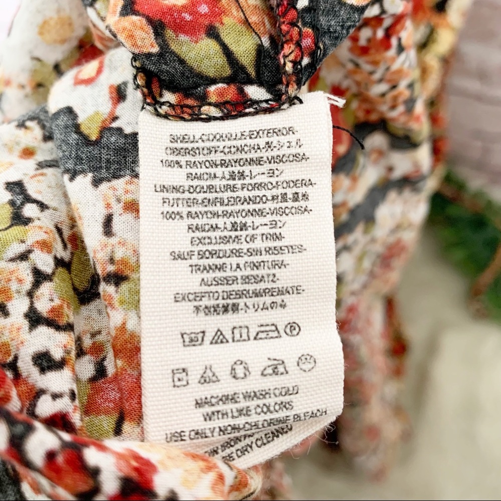 Free People Valerie Floral Boho Maxi Dress Size XS - Picture 6 of 8